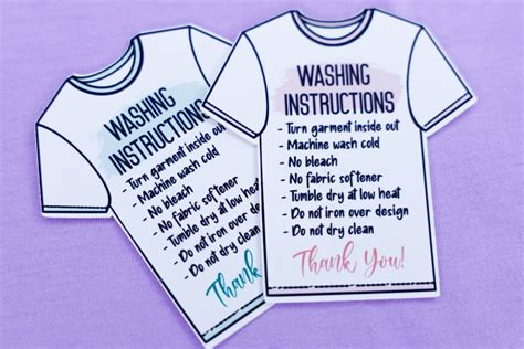 Free Printable Care Cards For Htv And Iron On Garments Print And Cut