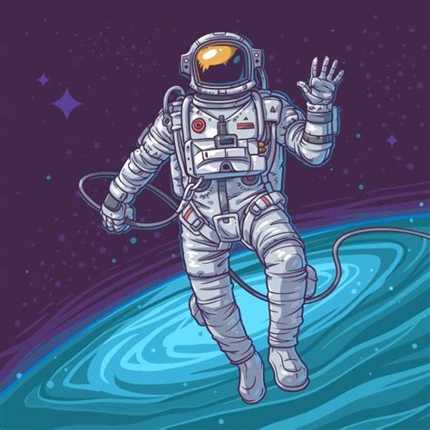 Space Concept Lost In Space Astronaut Illustration Astronaut