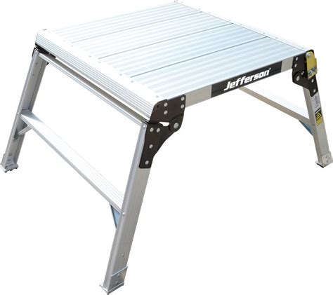 600mm Wide 2 Tread Aluminium Work Platform Weldstore