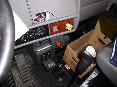 Kenworth T300 Chassis Cab Interior With Hts Led Dash Release Switch