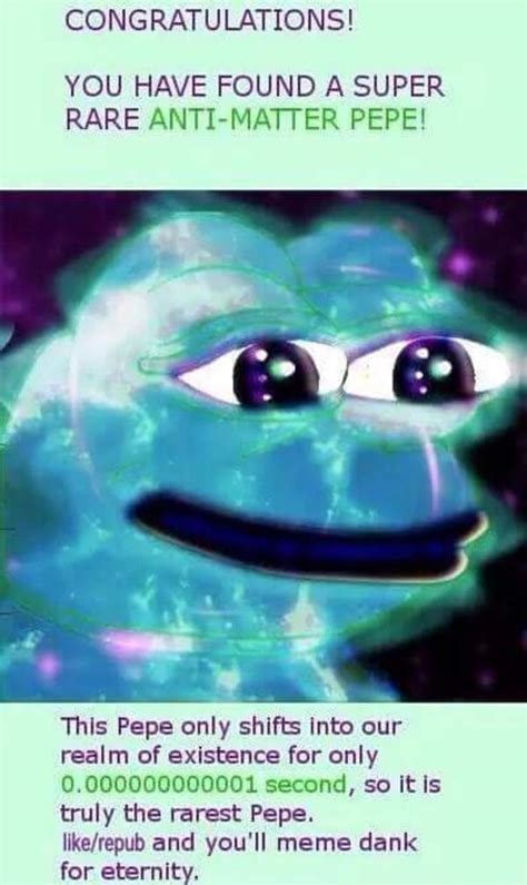This Rare Pepe Has Shifted Into Our Universe Rare Pepe Know Your Meme