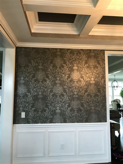 Glazed Damask Walls And Glitter Ceiling Linettes Painting And Fine Art