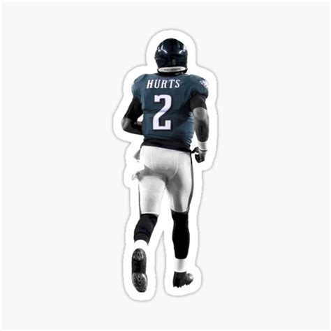 Jalen Hurts Cut Out Sticker For Sale By Jeffmalo Redbubble
