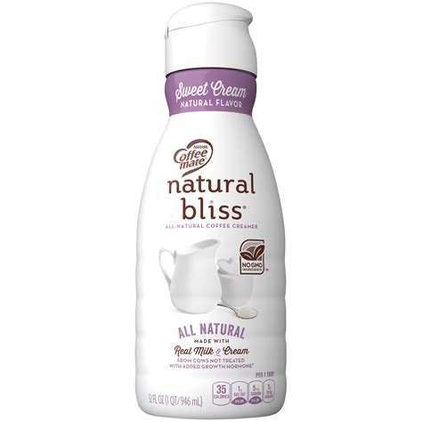 Coffee Mate Natural Bliss Sweet Cream All Natural Liquid Coffee Creamer