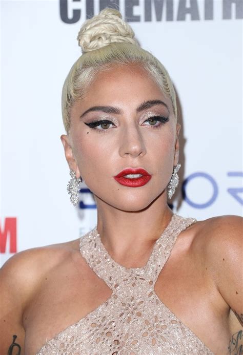 Lady Gaga Ruins It With Blue Grandma Hair In Strapless Valentino Gown