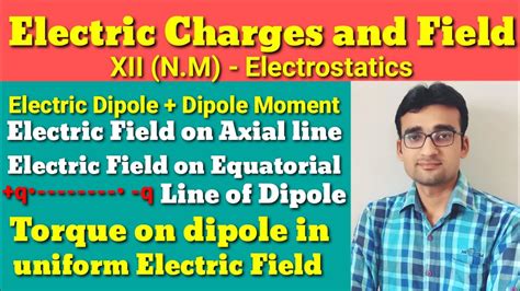 Electric Charges And Field 05 Dipole Electric Field On Axial Line