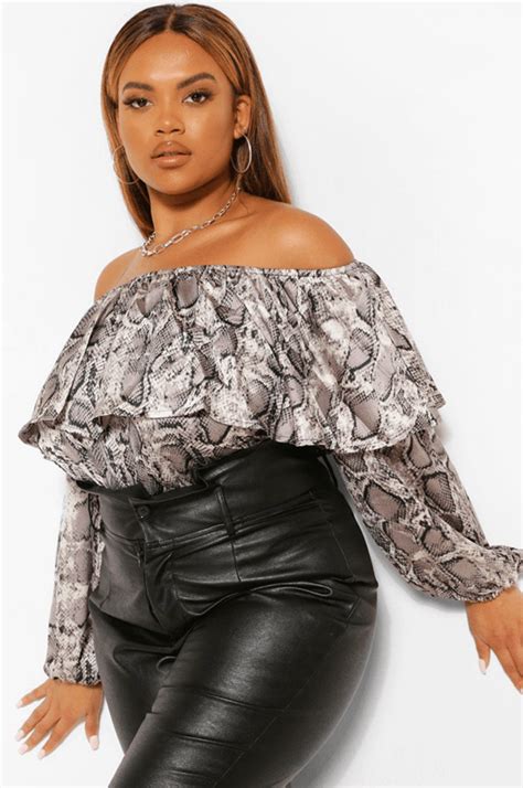 Plus Size Snake Print Tops Shopping Guide Shop The Trend