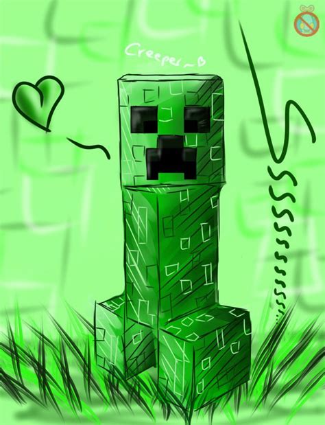 A Creeper Minecraft Drawings Minecraft Posters Minecraft Mods