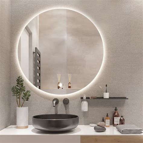Modern Contemporary Lighted Fog Free Bathroom Vanity Mirror