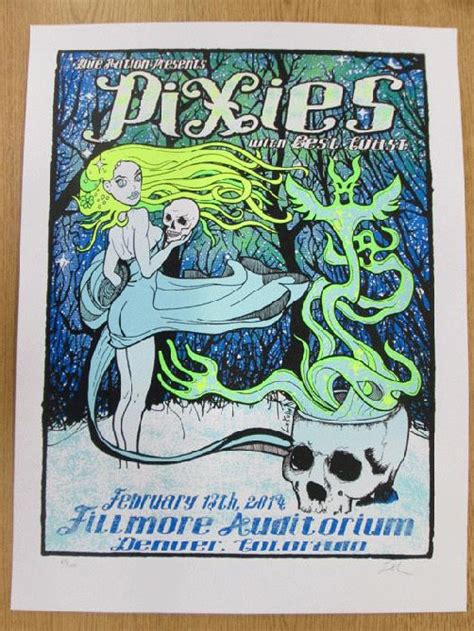 Pixies Fillmore Denver 2014 Kuhn Concert Poster Silkscreen Original Ebay