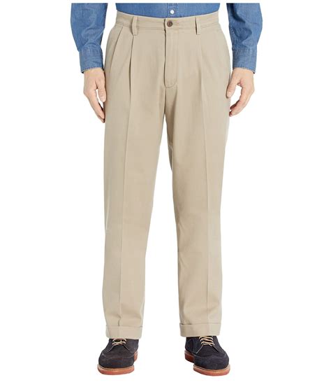 Dockers Cotton Easy Khaki Pants D4 Relaxed Fit Pleated In Beige
