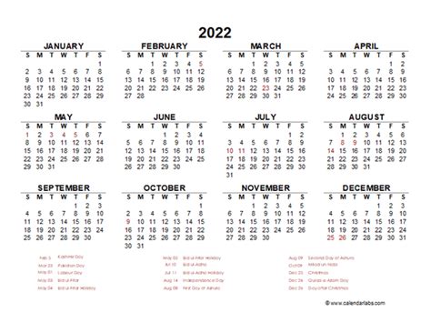 Printable 2022 Australia Calendar Templates With Holidays Australia