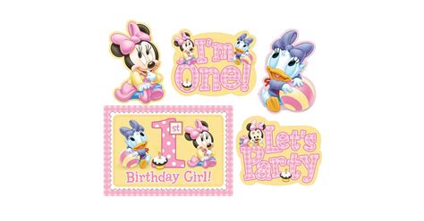 Disney Minnie 1st Birthday Room Decorating Kit