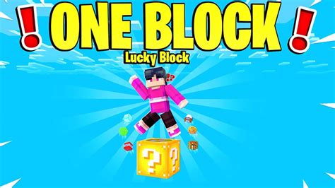 One Block Lucky Block By Pickaxe Studios Minecraft Marketplace Via