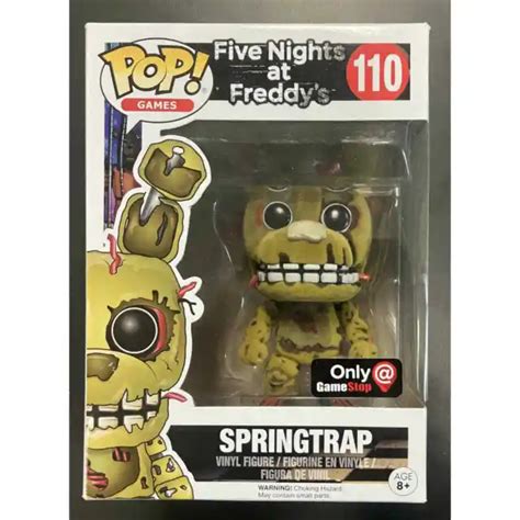 Springtrap Five Nights At Freddys Game Stop Exclusive Flocked Funko