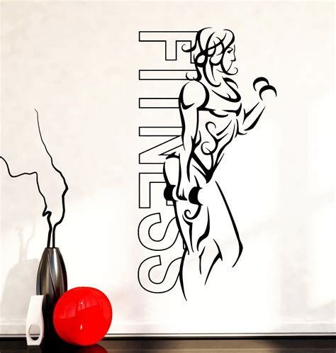 Home gym wall decor ideas. 2018 New Home Vinyl Decal Wall Sticker Fitness Body Girl ...