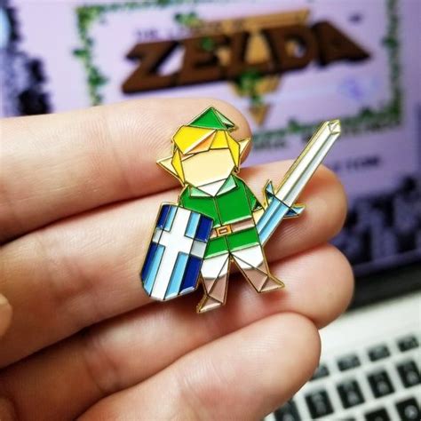 Legend Of Zelda Pinorigami Link Enamel Pinlink Pinzelda Pinorigami