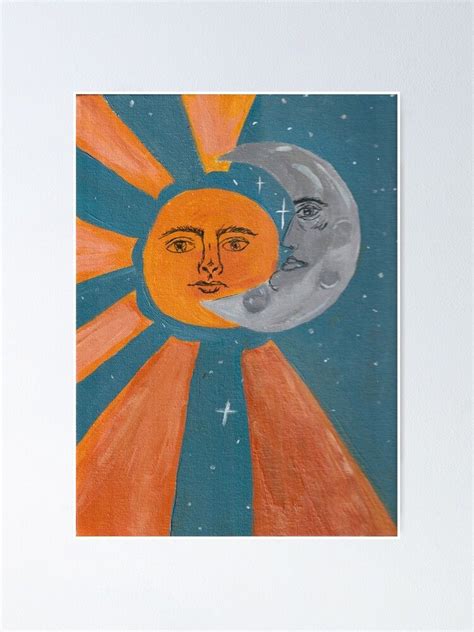 Sun Moon And All Its Stars Poster By Lilacaries Small Canvas Art