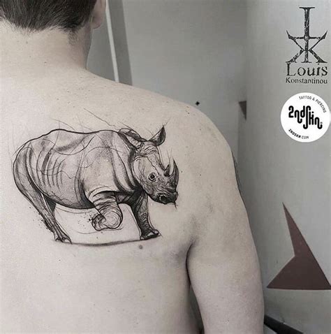 Rhino Tattoo Tatuagem De Rinoceronte Ideias De Tatuagens Tatuagem