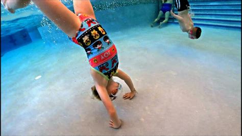 handstands and flips underwater youtube