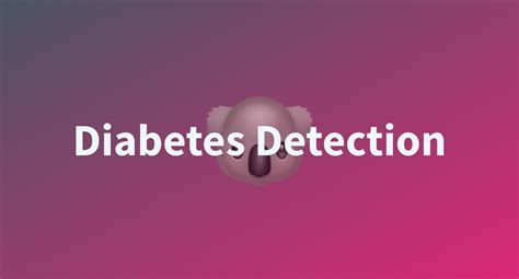 Diabetes Detection A Hugging Face Space By Iqbalpa