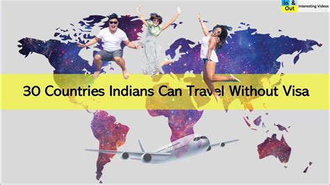 30 Countries Indians Can Travel Without Visa Youtube
