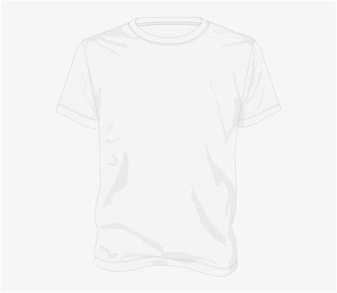 Blank T Shirt Template White Vector Shapes For Coloring Flat