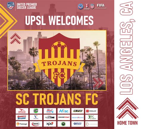 Upsl Announces Southern California Expansion With Sc Trojans Fc San