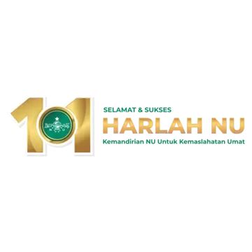 Logotipo Oficial Dos 101 Anos Do Vetor Harlah Nahdlatul Ulama PNG