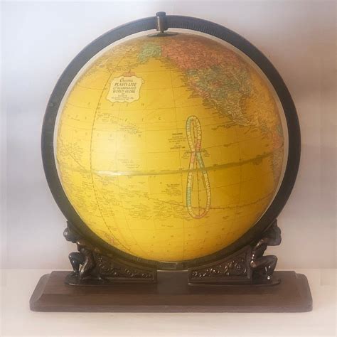 Buy Illuminated Crams World Globe On Atlas From Artedeco