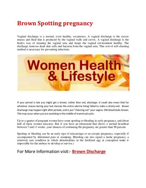 Brown Spotting Pregnancy