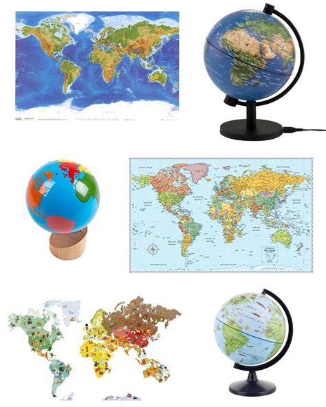 Globe Map Of The World For Kids