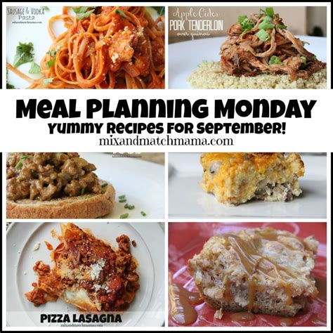 Meal Planning Monday 197 Mix And Match Mama