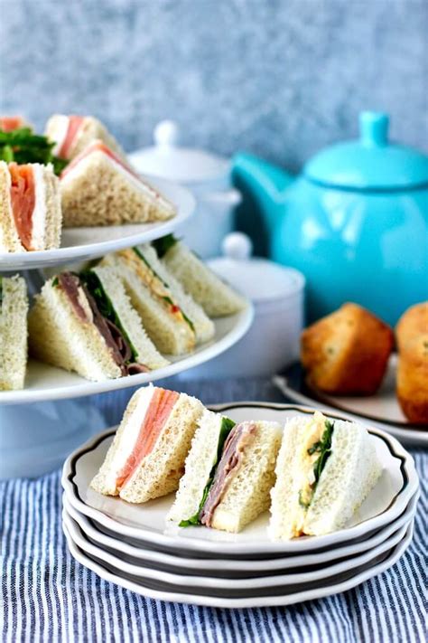 Assorted Tea Sandwiches For Afternoon Tea Karen S Kitchen Stories