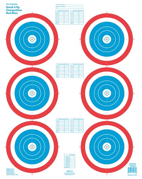 Small 6 Up Competition 12160 Gunfun Shooting Targets