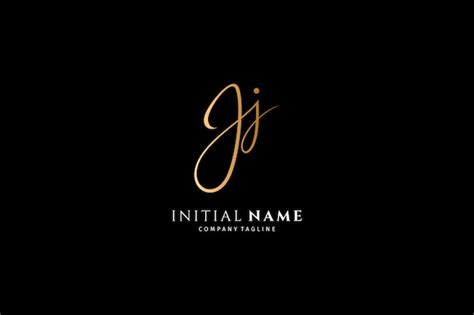 Premium Vector Initial Jj Logo In Luxury Signature Design Style