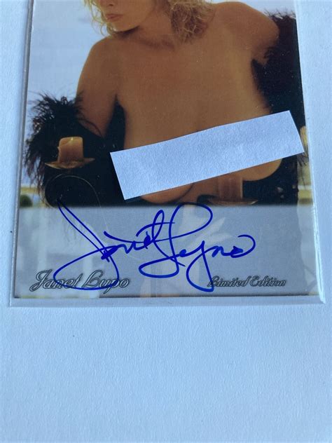 Janet Lupo Playboy Centerfold November Signed Collectors Card