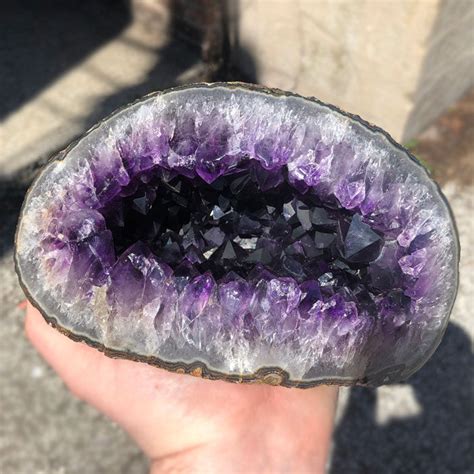Raw Amethyst Crystal Geode Mineral Mike