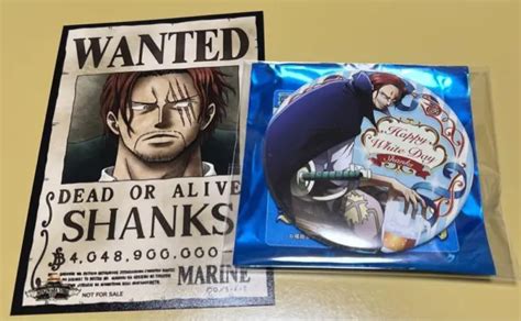 One Piece Shanks Wanted Poster And Button Badge Anime Manga Rare