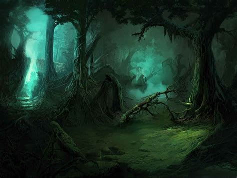 Fantasy Woodswamp Post Fantasy Forest Fantasy Landscape Dark Forest