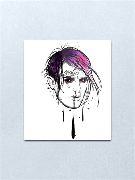 Lil Peep Artwork Metal Print For Sale By Sabynmilea23s3 Redbubble