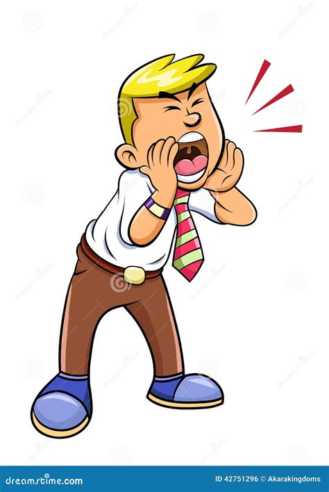 Clipart Of Person Shouting Hey
