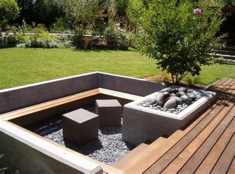 30 Stunning And Creative Sunken Sitting Areas Ideas For Backyard