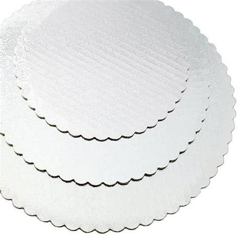 Cake Board 12 White Scallop Single Cake Craft Shoppe Llc