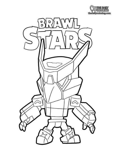 Brawl Stars Coloring Pages The Daily Coloring