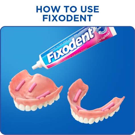How To Use Fixodent Denture Adhesive Cream Denture Care Secure