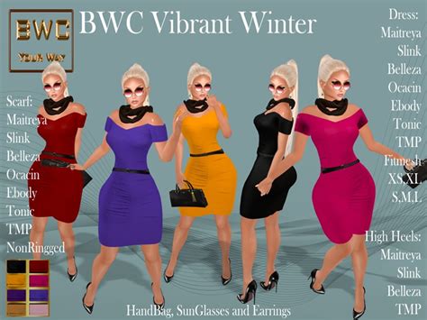 second life marketplace bwc vibrant winter set