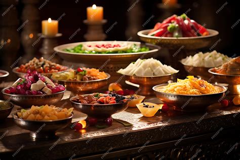 Premium AI Image | Feast for the Senses A Rich Variety of Culinary