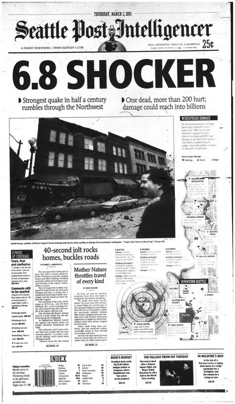 20 years ago today: 6.8 Nisqually earthquake rocked Western Washington