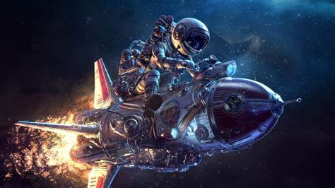 Astronaut Rocket Sci Fi Outer Space 4k 475 Wallpaper